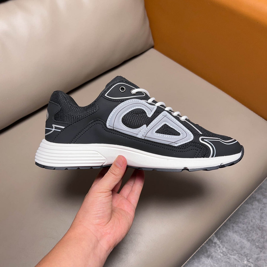 Dior B30 Black and Gray Sneakers — side