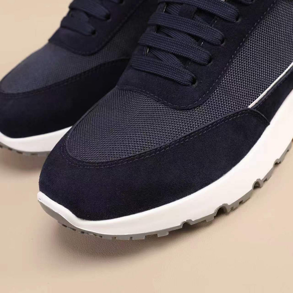 Brunello Cucinelli Suede-Trim Low-Top Sneakers — detail