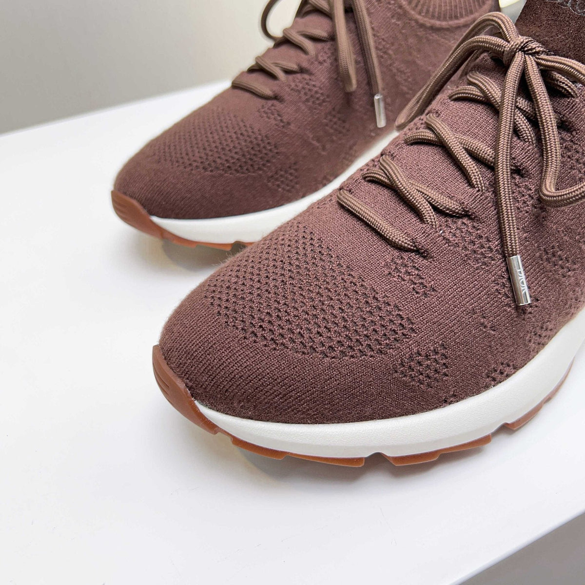 Dior Knit Lace-Up Sneakers — detail